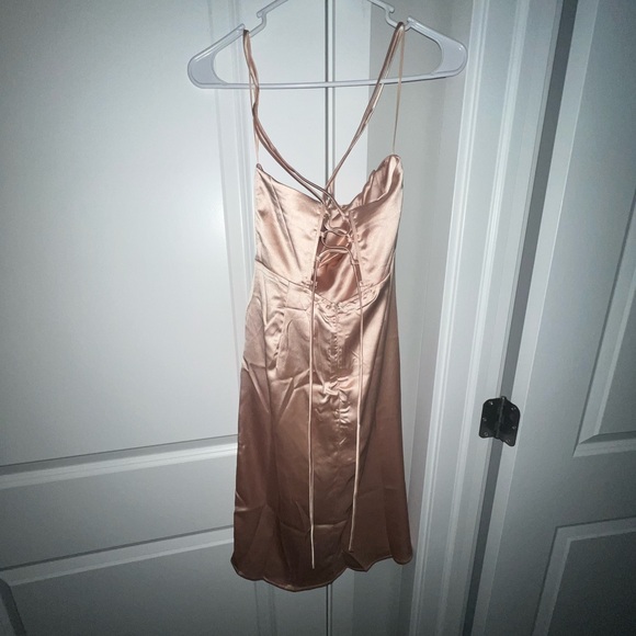Never worn silk nude dress - Picture 2 of 7